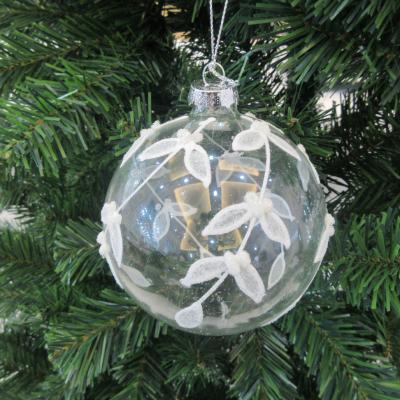 China Chritmas Party 8cm Christmas Glass Ball Christmas Decorations for sale