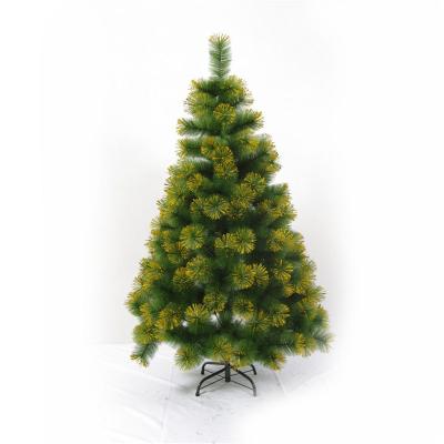 China PVC Pine Needle Christmas Tree with Gold Glitter Artificial Christmas Tree Christmas Decoration for sale