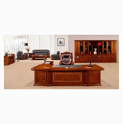 China High Quality Executive Table HDF Wood Office Furniture Luxury Desk for sale