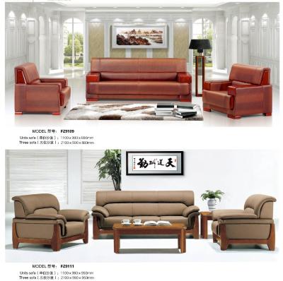 China Home executive office sofa leather sectional sofa kuka wood sofa for sale