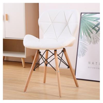 China Eco-Friendly Butterfly Leather Chair White Lounge Chair Dining Chair for sale