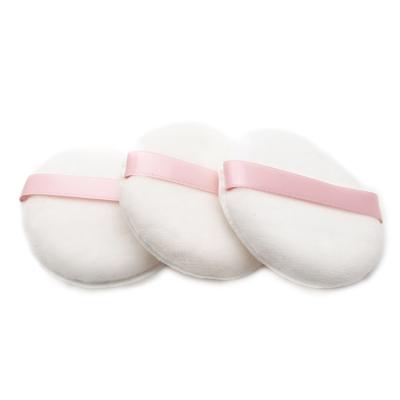 China Custom Made Washable Reusable Cosmetic Reusable Face Powder Puff Sliver Microfiber Powder Puff Sliver Beauty Sponge Makeup for sale