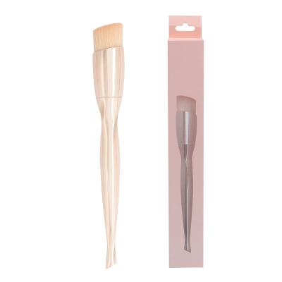 China Angular Blush Simple Whole Flat Skinny Makeup Brush Sale Foundation Makeup Brush Facial Makeup Brush for sale