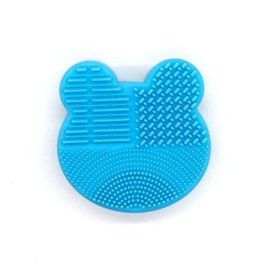 China Wholesale Plastic Animal Shape Silicone Make Up Brush Cleaner Mat Makeup Brush Cleaning Pad Silicone Makeup Brush Mat for sale