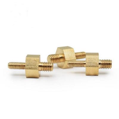 China Custom Machining Services Small Precision Aluminum Knurling Threading Brass CNC Lathe Parts for sale