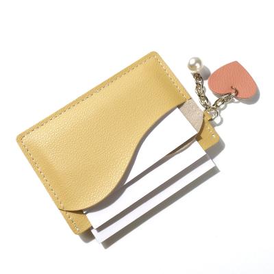 China Anti-theft Tassel Wallet Leather Women Pinch Mini Wallets Slim Wallet Coin Purse Female Short Card Holders for sale