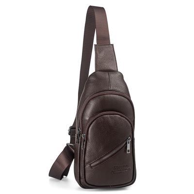 China Genuine Leather Sling Trunk Bag Men Carry Crossbody Bags Wholesale 2020 Mens Easy Shoulder Cross Body Bags For Travel for sale