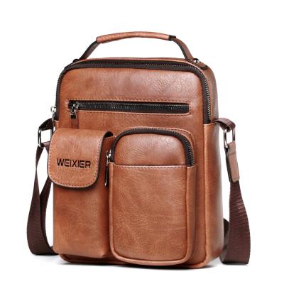 China New Fashion Purse Shoulder Bag Handbag Vintage Shoulder Bag Men Messenger Waist Cellphone Bag for sale