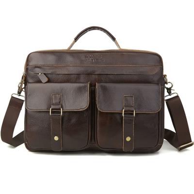 China Tote\Cross - Shoulder Bag 2020 Body Bag\Shoulder Business Men's Bags Fashionable Genuine Leather Briefcase Men's Laptop Bag for sale