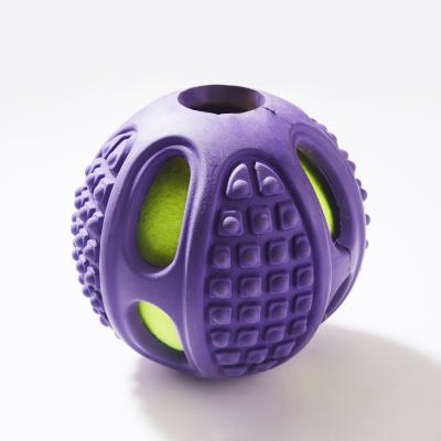 China PAKEWAY Sustainable Rubber Pet Toys Balls Dog , Ball Launcher Dog Toy Dog Toys Ball Dispensing for sale