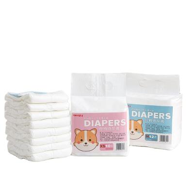 China Pakeway Low Price Pet Diaper Stockinged Absorbent Disposable Baby Dog Diapers For Male Size for sale