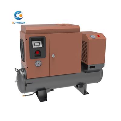 China Lubricated stationary air compressor for factory 8bar portable air compressor for sale