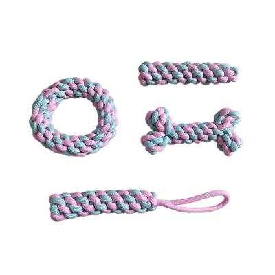 China New Viable Interactive IQ Outdoor Trainning Exercise Pet Chew Toys Cotton Rope Durable Hard Dog Cat Toys for sale