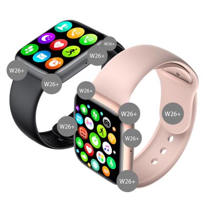 China Smart Watch 1.75 MP3 Playback Smart Wristband W26+ W26 2021 Cheap Full Screen Touch Control Sport Watch For iPhone For Android for sale