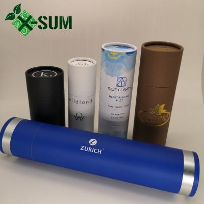 China Recyclable Colored Cardboard Round Paper Tubes With Custom Printed for sale