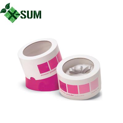 China Recyclable Rigid Clear Paper Box Window Custom Lashbox Packaging for sale