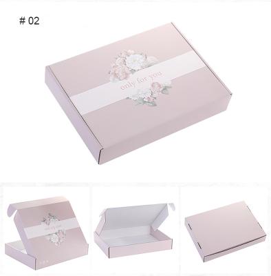 China Recyclable Apparel Packaging Box E-groove Corrugated Custom Packaging Boxes for sale