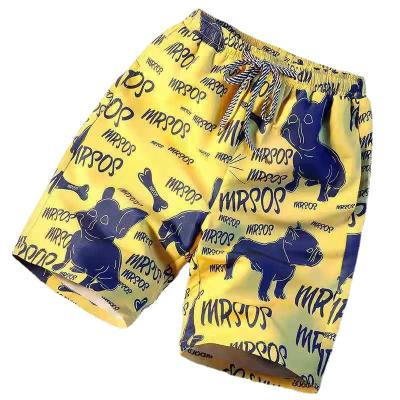 China 2021 Anti-wrinkle fashion men summer shorts street wear cartoon men board shorts pants for sale