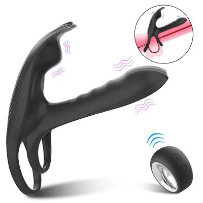 China Strengthen Sex Pleasure ALWUP Vibrating Butt Plug Anal Cock Ring Penis Vibrator for sale