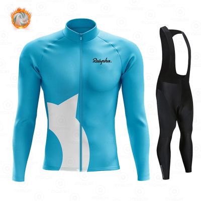 China 2021 Creative Pattern Men's Ropa Ciclismo Breathable Warm Fleece Ralvpha Winter Clothing Recycling Suit Long Sleeve for sale