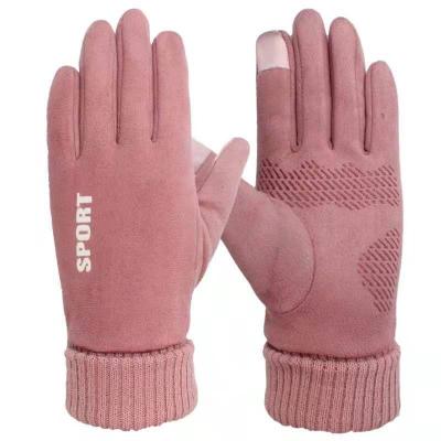 China New Mittens Amazon Outdoor Sports Gloves Fleece Touch Screen Winter Hot Selling Gloves for sale