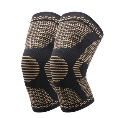 China Non-slip Sports Copper Knee Sleeve Compression Nylon Copper Knee Brace For Arthritis Pain Relief for sale