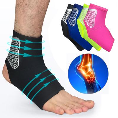 China Custom Logo Elastic Bandage Protection Ankle Sleeve Compression Ankle Foot Orthosis Support for sale