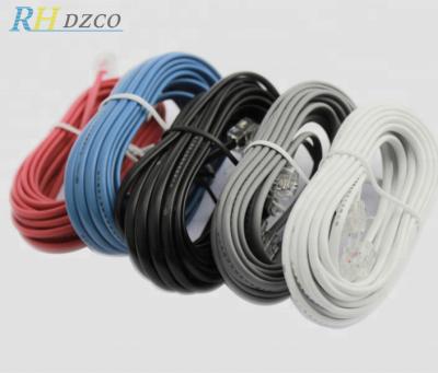 China Curly Telephone Cable 616E 4 Core Copper Indoor Spring Cord for sale