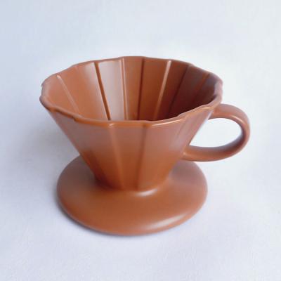 China Customized Viable Logo Matt Color Ceramic Coffee Filter Mug for sale