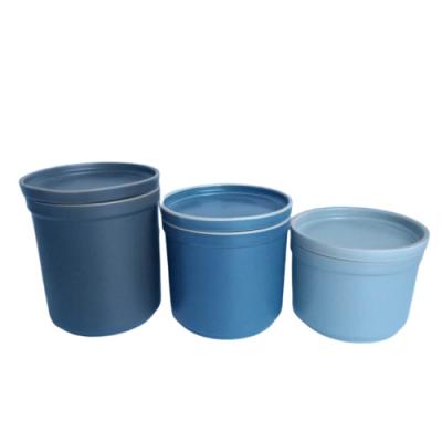 China Sustainable Wholesale Nordic Style Matt Design Ceramic Stoneware Canister With Lid for sale