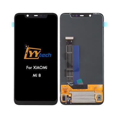 China YYtech MI 8 LCD Screen and Full Digitizer Assembly For Xiaomi MI 8 6.21 Inch Screen LCD Display Para Celulares for sale