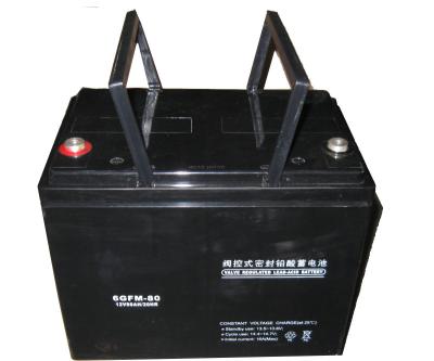 China Bateria de Ácido de Chumbo Industrial 12V80AH não derramável, VRLA Bateria de Ácido de Chumbo Anticorrosiva à venda