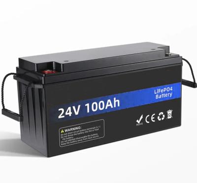 China Profundo ciclo de vidapo4 24V 100Ah batería de iones de litio de alta calidad para sistema solar en venta