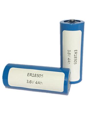 중국 3500mAh 명목 용량 리?? 티오닐 염화물 배터리 ER18505M 가벼운 무게 판매용