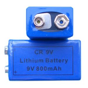 China Tipo corriente máxima del poder de batería de litio de CR9V 800mAh LiMnO2 del pulso de 400mA en venta