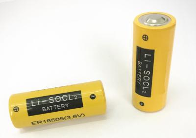 China 3.6V 4000mAh ER18505 Lithiumcilinderbatterij Hermetisch glas tot metaal afdichting Te koop