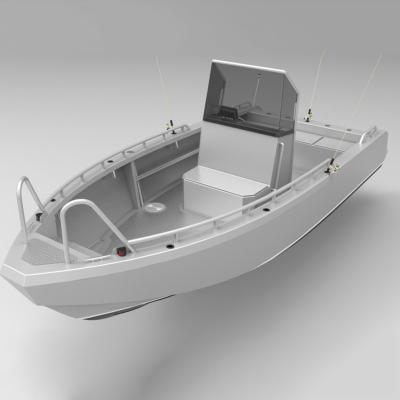 China Fishing 6M Center Console Welded Sport Fishing Gear Aluminum Boat for sale