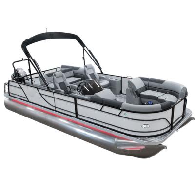 China 2021 Kindle 24FT Marine Grade Aluminum Party Pontoon Boat for sale