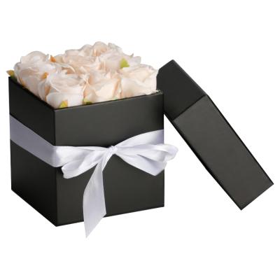 China Recyclable Single Square Flower Box Love Gift Box Mini Valentine's Day Flower Box for sale