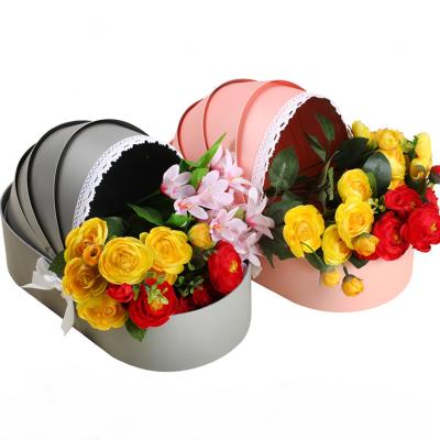 China Butterfly-tied Flower Gift Box Recyclable Valentine's Day Flower Box Baby Crib Birthday Flower Gift Box for sale