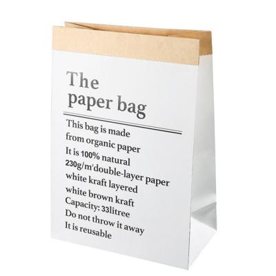 China Recyclable Flower Turnout Bag Flower Gift Packing Box Kraft Paper Bag Handbag for sale