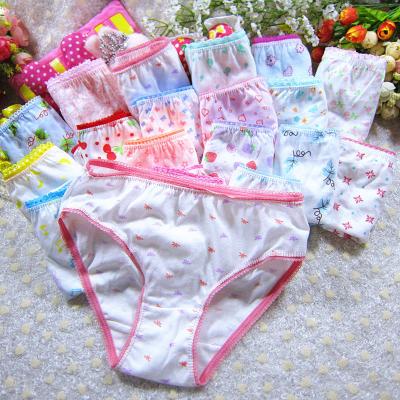 China QUICK DRY Cute 100% Cotton Kids Girl Panties Underwear for sale