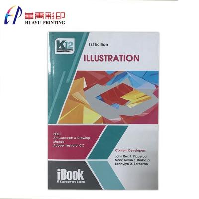 China Durable custom thick paper school book softcover printing services for sale