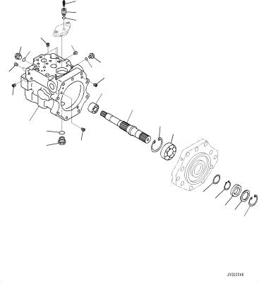 Китай 708-1W-00690 708-1W-01690 708-1W-04222 Для бульдозера Komatsu D375A-6 гидравлический вентиляторный насос оригинальный высокое качество продается