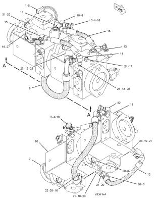 China 159-9458 0R7791 Voor CAT CS-533D CS-583E CS-663E CS-573E CP-533D A4VG56 Hydraulische hoofdpomp GP-PISTON (PROPEL, AXLE) Te koop