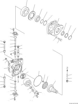 Chine 706-7H-01101 706-7H-12310 706-7H-01100 Pour le bulldozer Komatsu D155AX-6 D155AX-7 Moteur hydraulique HST PUMPE Après-vente à vendre