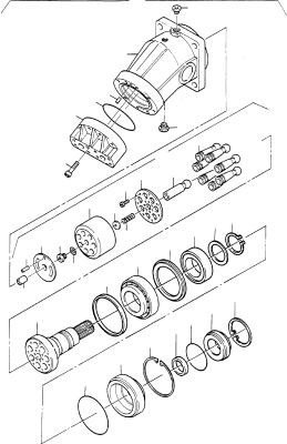 China 65489140 Für Komatsu Bagger PC3000-6 4000-6 7000-6 8000-6 Hydraulischer Reisemotor Antriebsmotor zu verkaufen