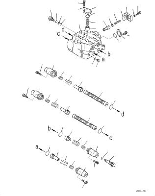 China 709-12-11809 7091211809 For Komatsu WA800-3E0 WD900-3 WA900-3 WHEEL DOZERS Hydraulic Main Control Valve  Construction Machinery Parts Aftermarket High quality Original for sale