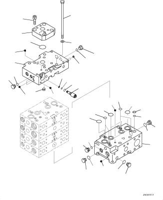 China 723-44-14100 7234414100 Voor Komatsu WD600-6 WEL DOZERS Hydraulische hoofdcontrole klep Constructie-machineonderdelen Naverkoop Hoogwaardige originele Te koop