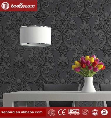 China 2016 1.06m Width New Arrival 3d Background PVC Wallpaper / TV Background Breathing Wallcoverings for sale